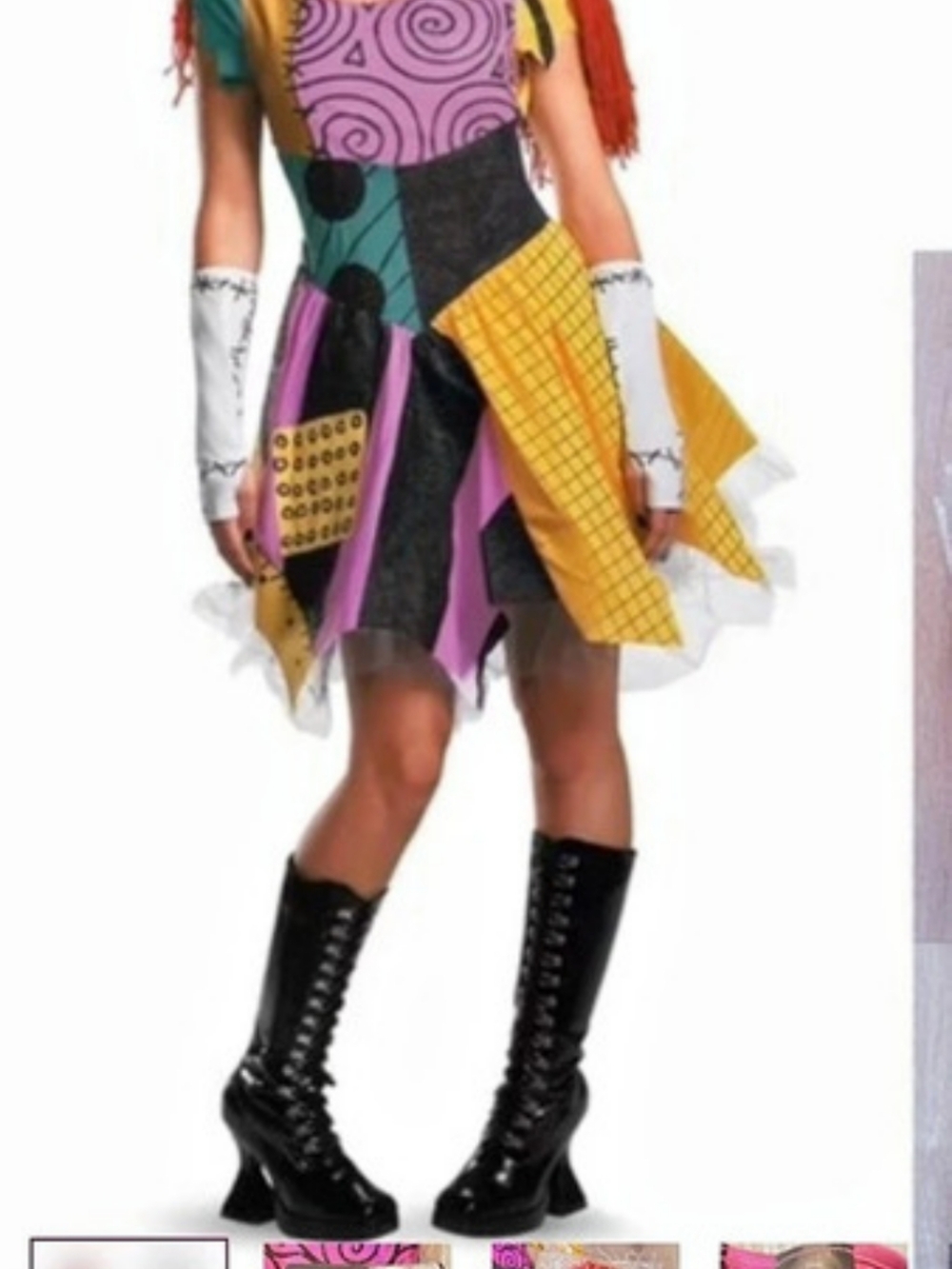 Disguise The Nightmare Before Christmas Sally Deluxe Costume Like New Medium